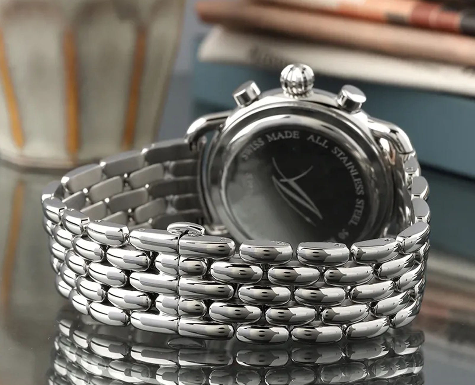 Aerowatch Aerowatch 1942 83926 AA07 M,  швейцария мужские часы на браслете нержавеющая сталь боковой вид